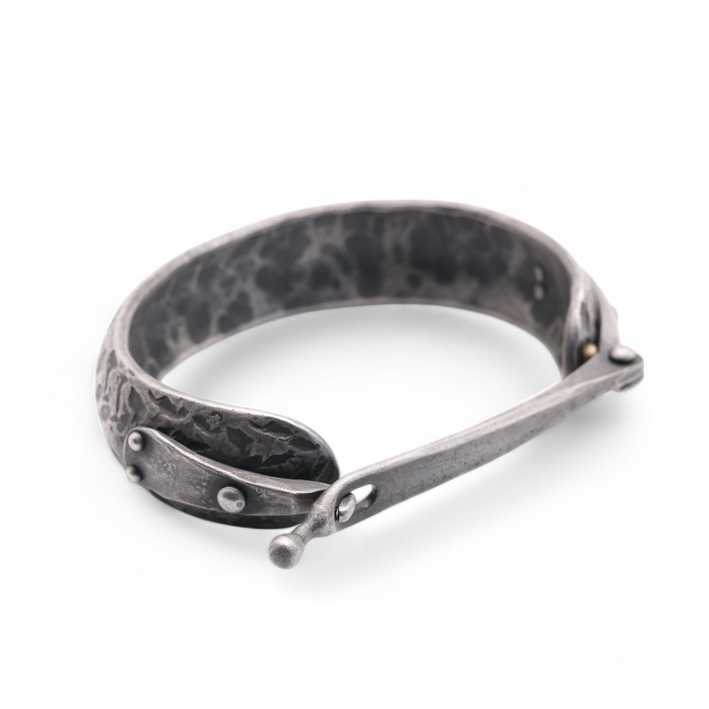 "Heavy Metal" Stainless Steel Bracelet with a clasp