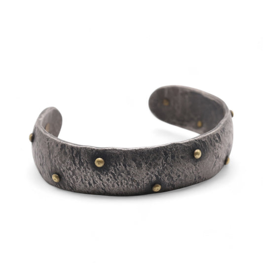 "Bronze pearls" cuff