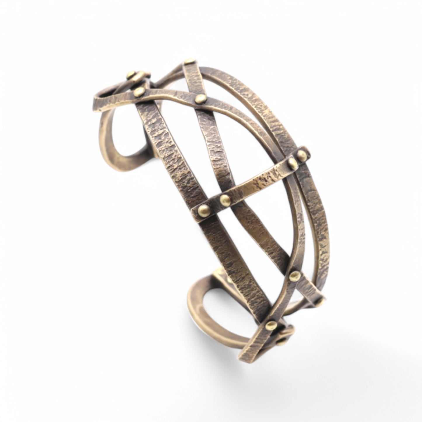 "Arcane" Hand-forged Bronze Cuff