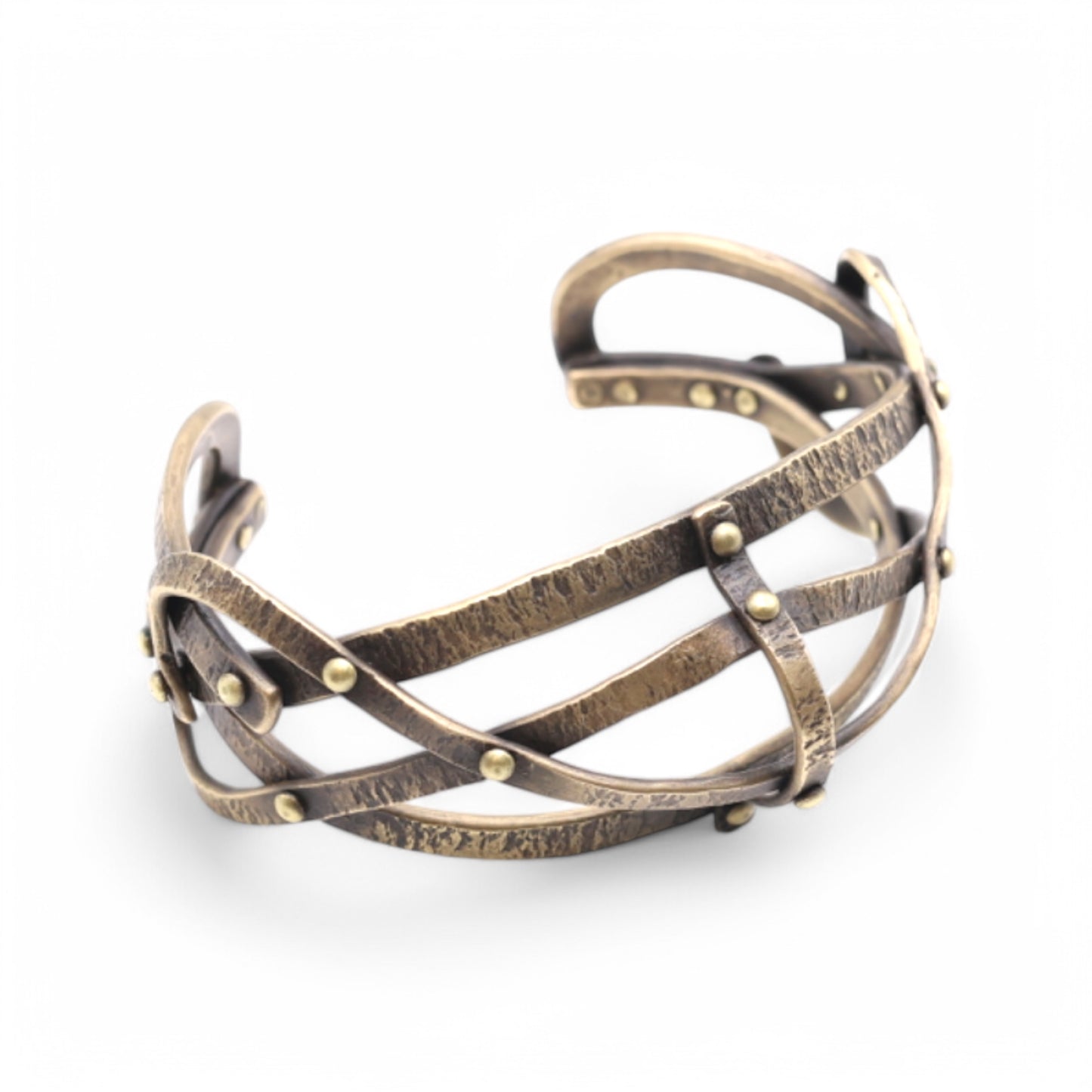 "Arcane" Hand-forged Bronze Cuff