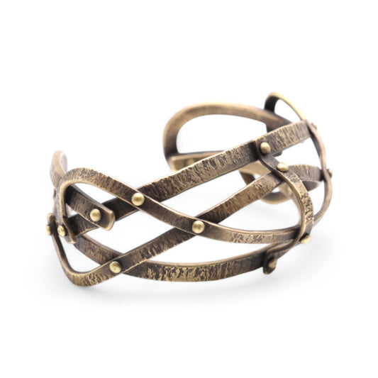 "Arcane" Hand-forged Bronze Cuff