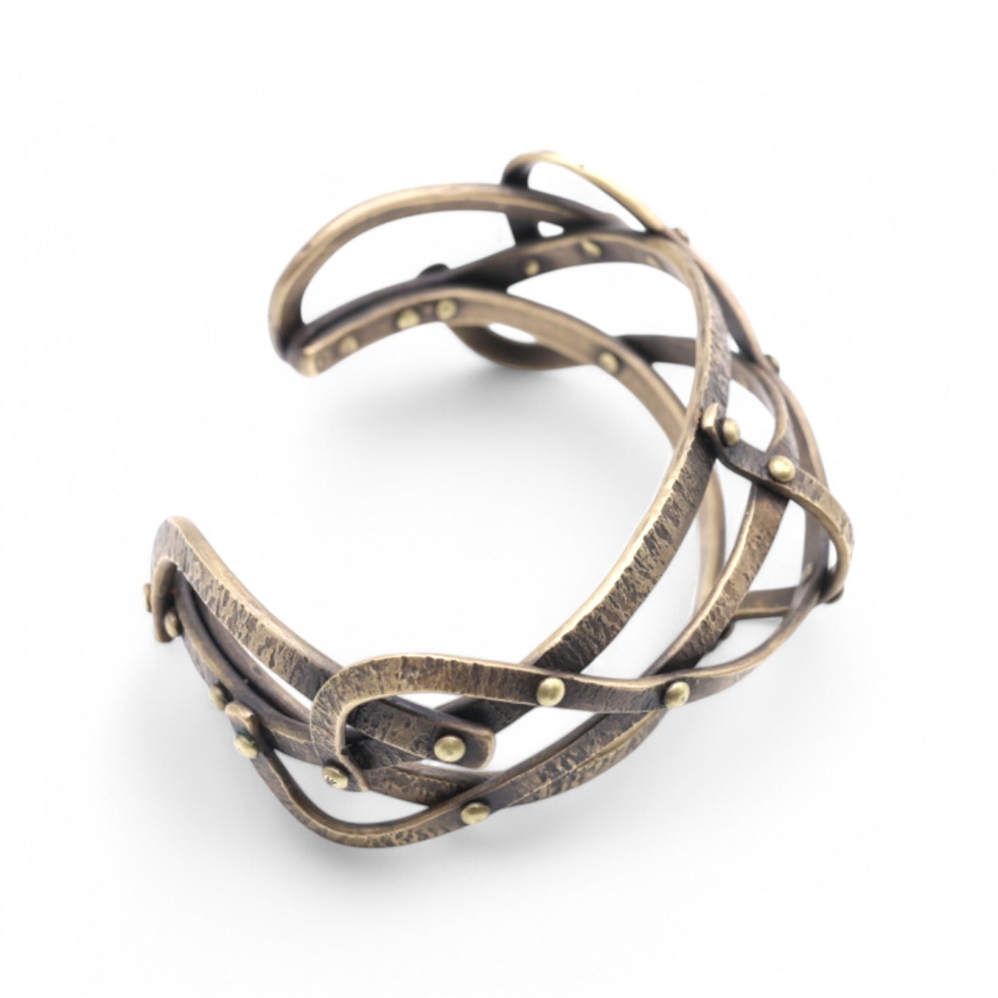 "Arcane" Hand-forged Bronze Cuff
