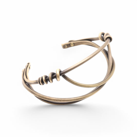 Bronze super light "Riddle" Cuff