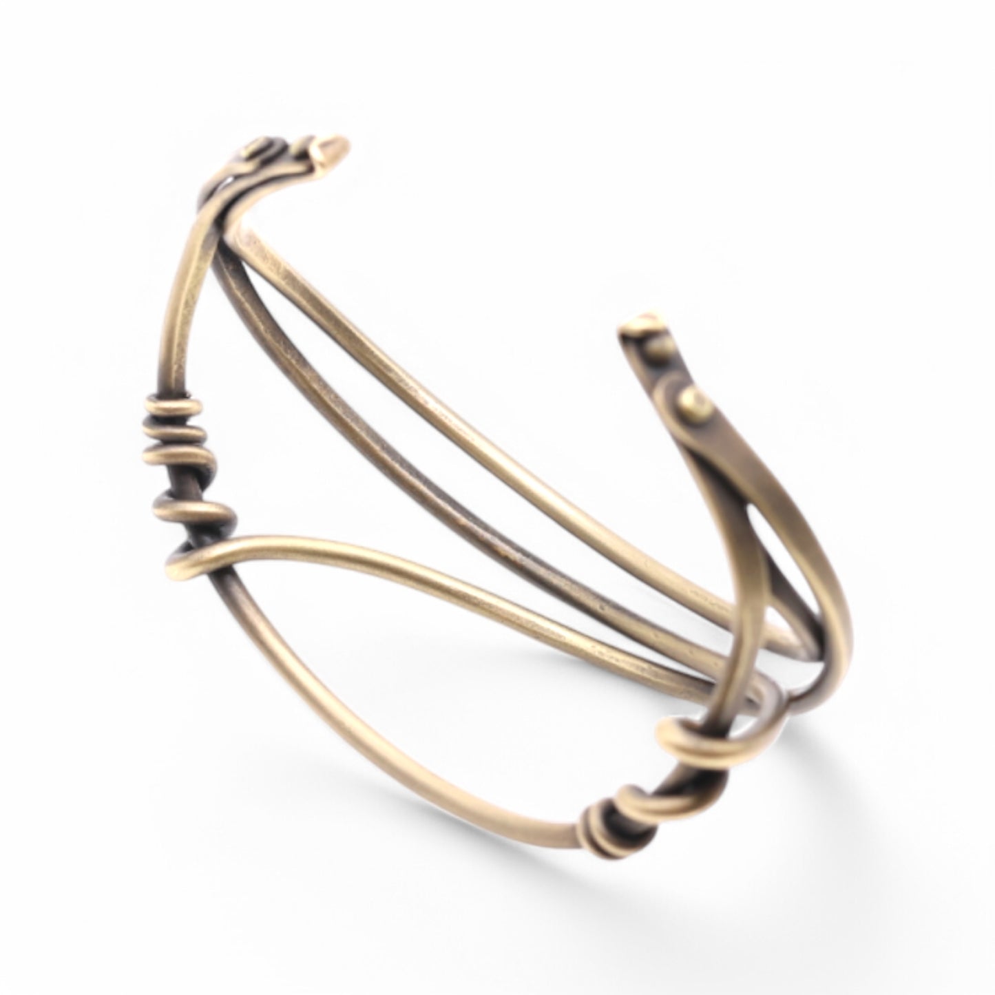Bronze super light "Riddle" Cuff