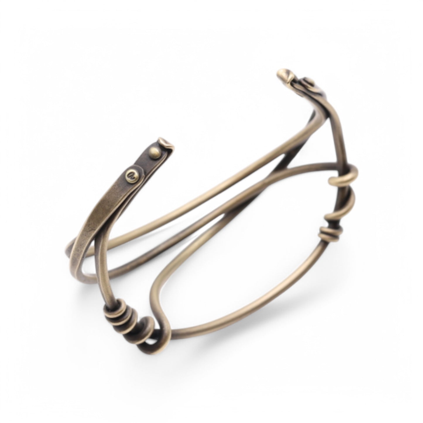 Bronze super light "Riddle" Cuff