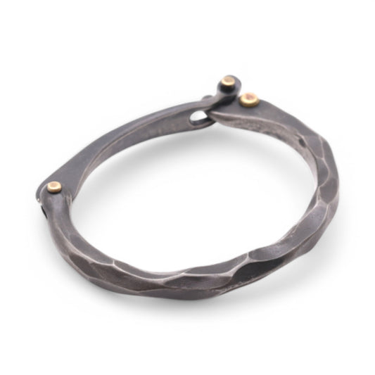 Stainless Steel "Blacksmith" Bracelet with a clasp