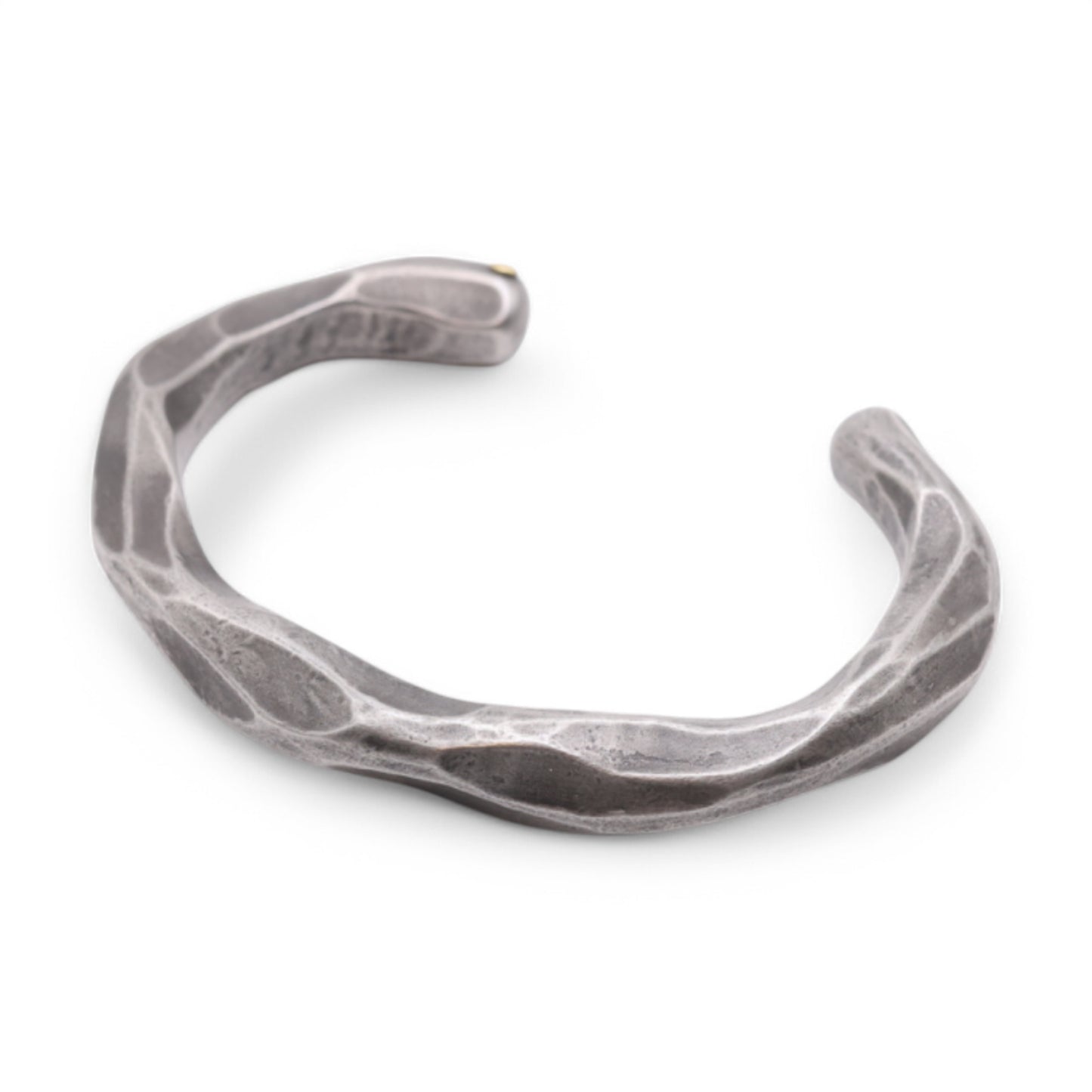 Stainless steel wide "Blacksmith" Cuff