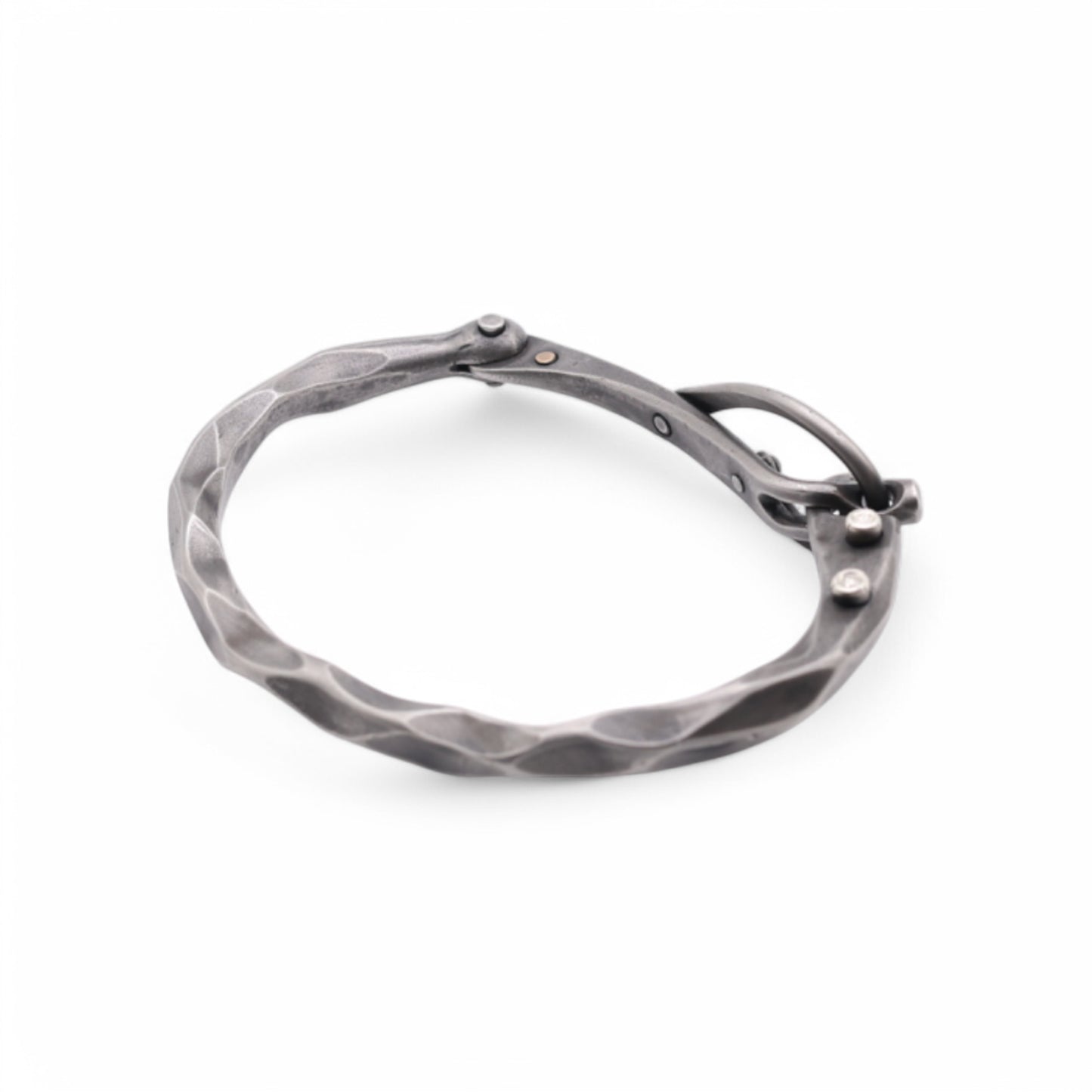 "Blacksmith" Bracelet with Diamonds and a super clasp