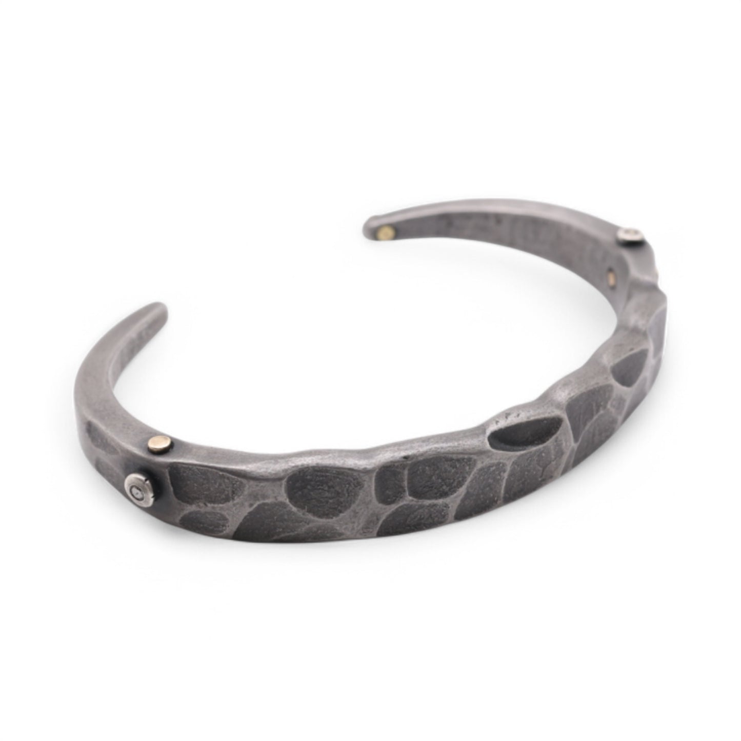 Stainless Steel Cuff with Diamonds