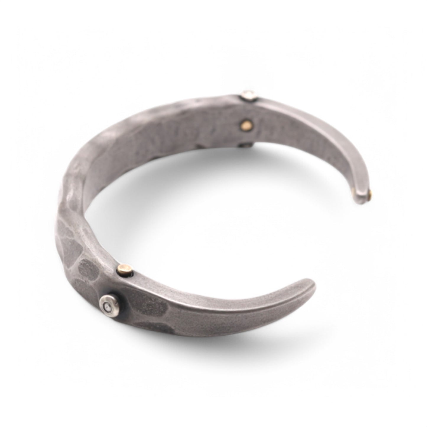 Stainless Steel Cuff with Diamonds