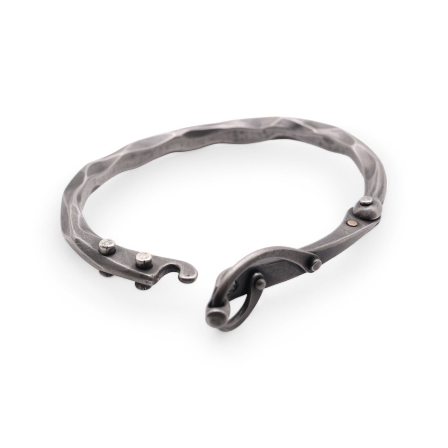"Blacksmith" Bracelet with Diamonds and a super clasp