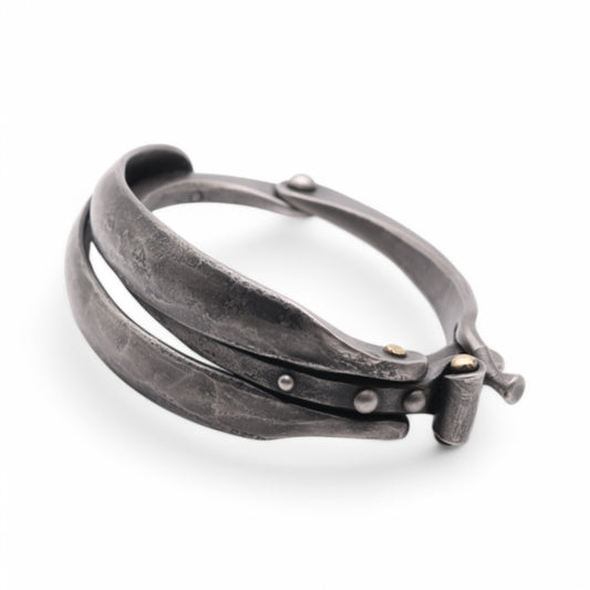 Bold Stainless Steel Dragonfly Bracelet with a clasp