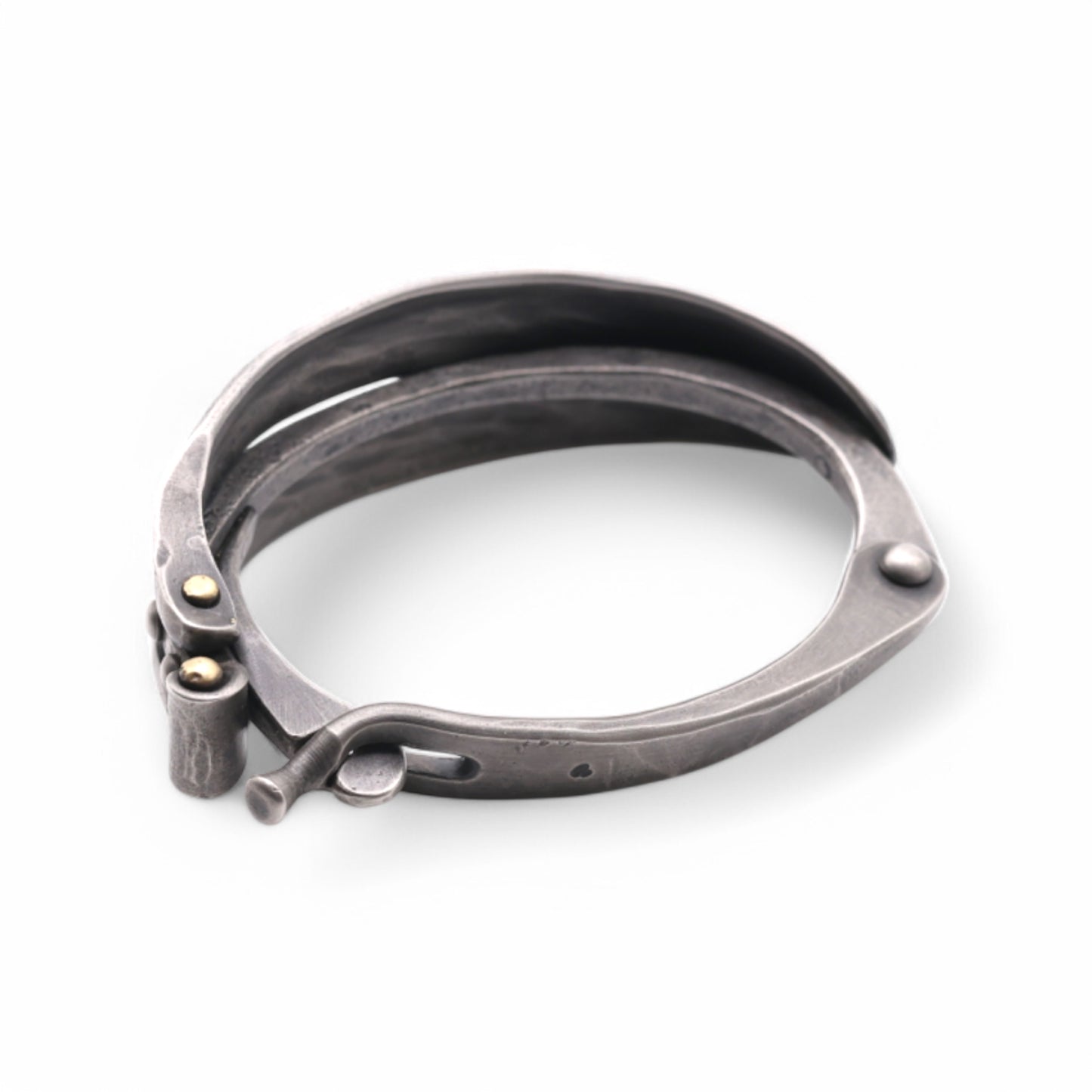 Bold Stainless Steel Dragonfly Bracelet with a clasp