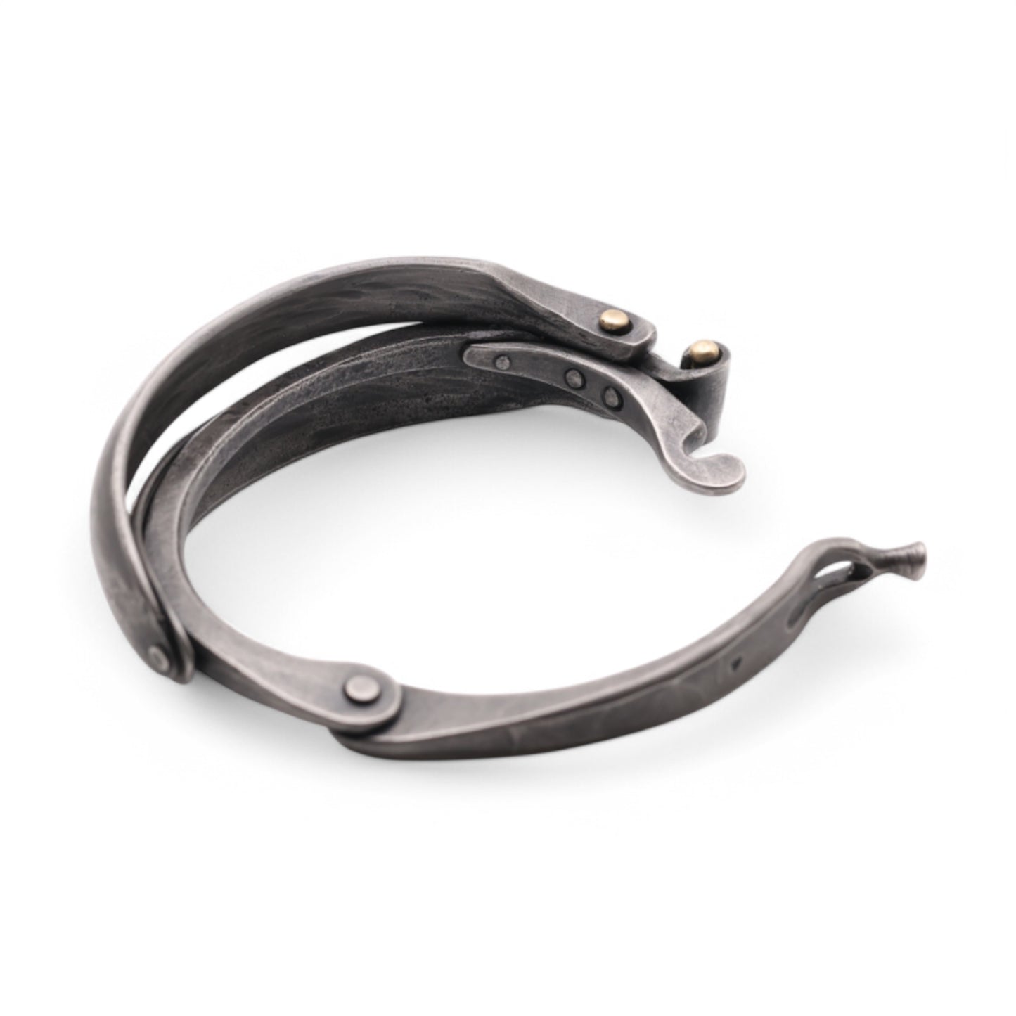 Bold Stainless Steel Dragonfly Bracelet with a clasp