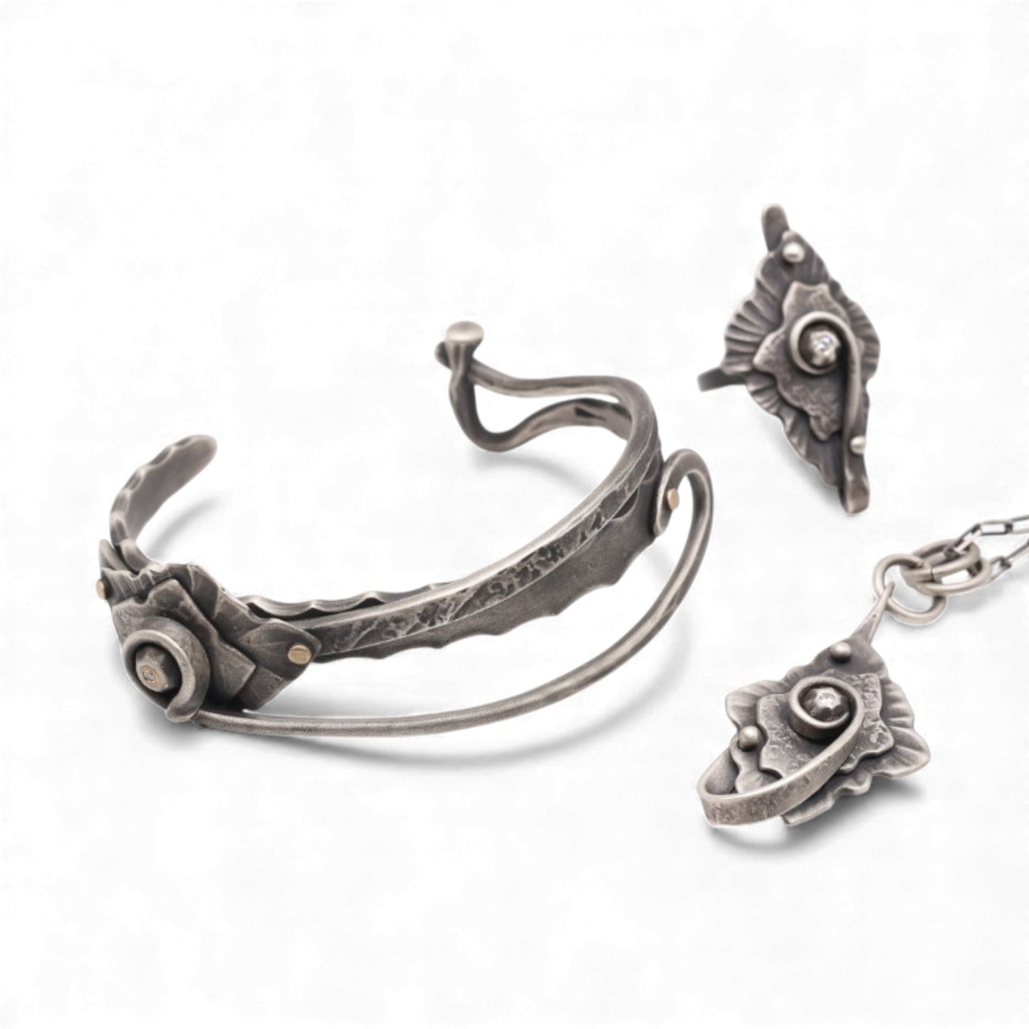 Sterling Silver Edelweiss Cuff