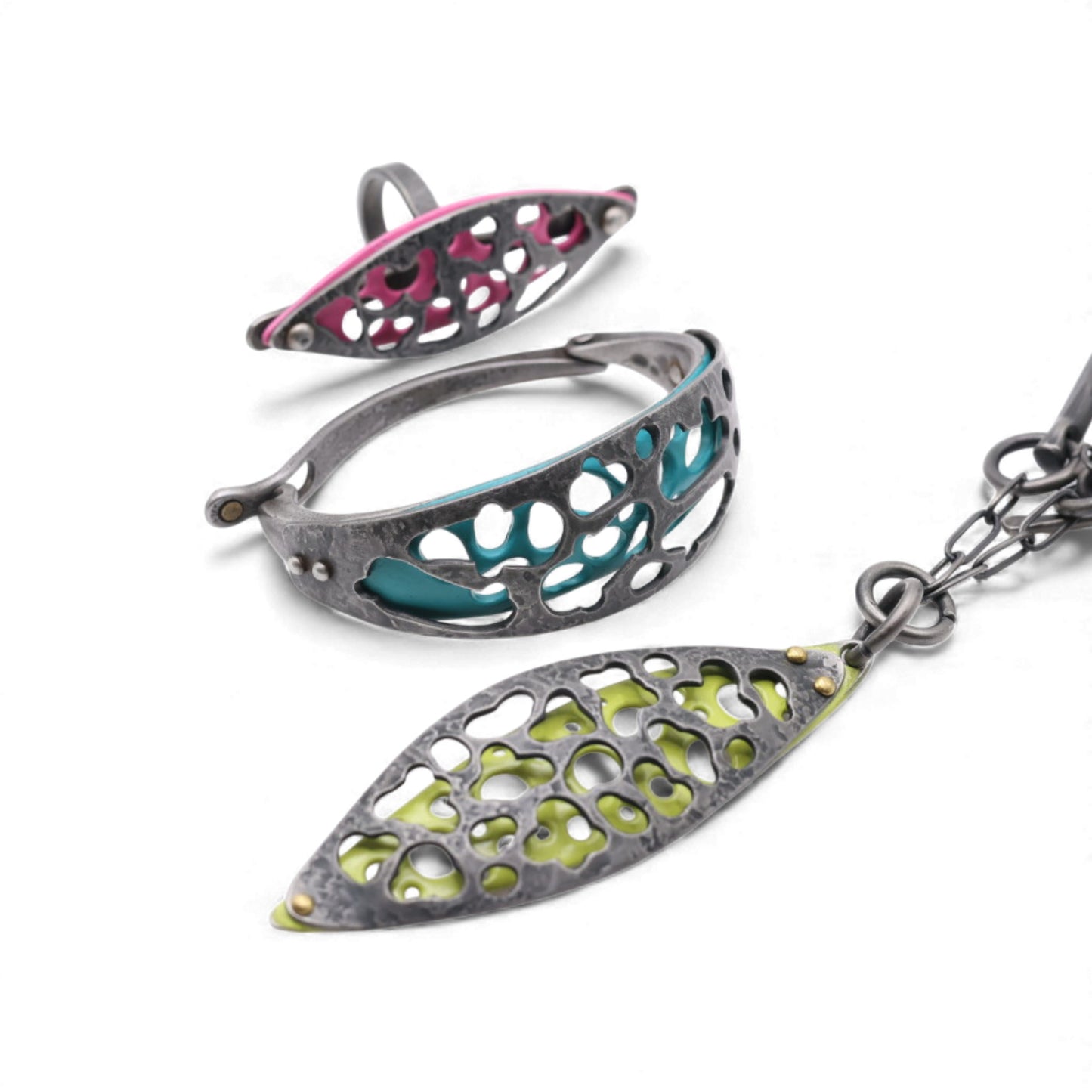 Lemon Enamel Necklace