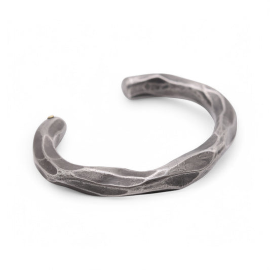 Stainless steel wide "Blacksmith" Cuff