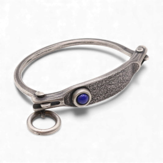 Sterling Silver Lapis Link VIII