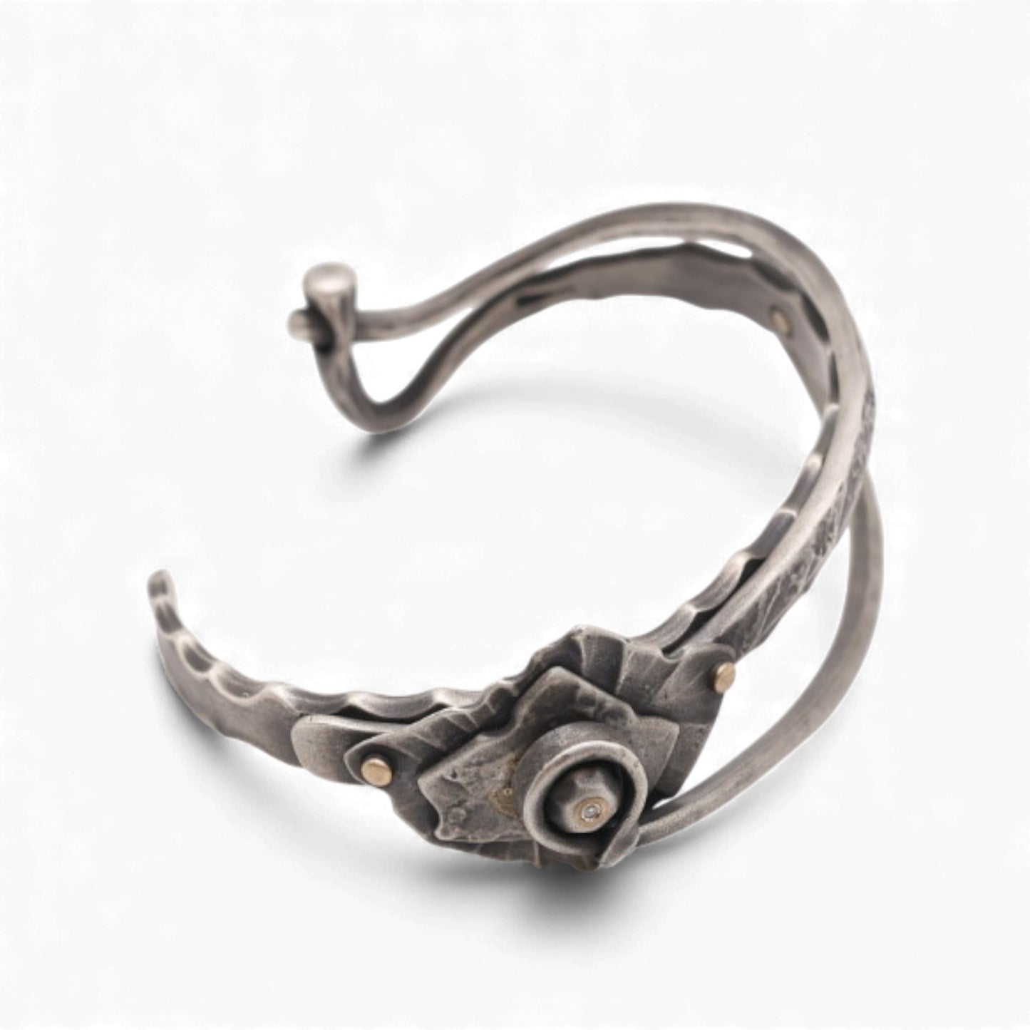 Sterling Silver Edelweiss Cuff