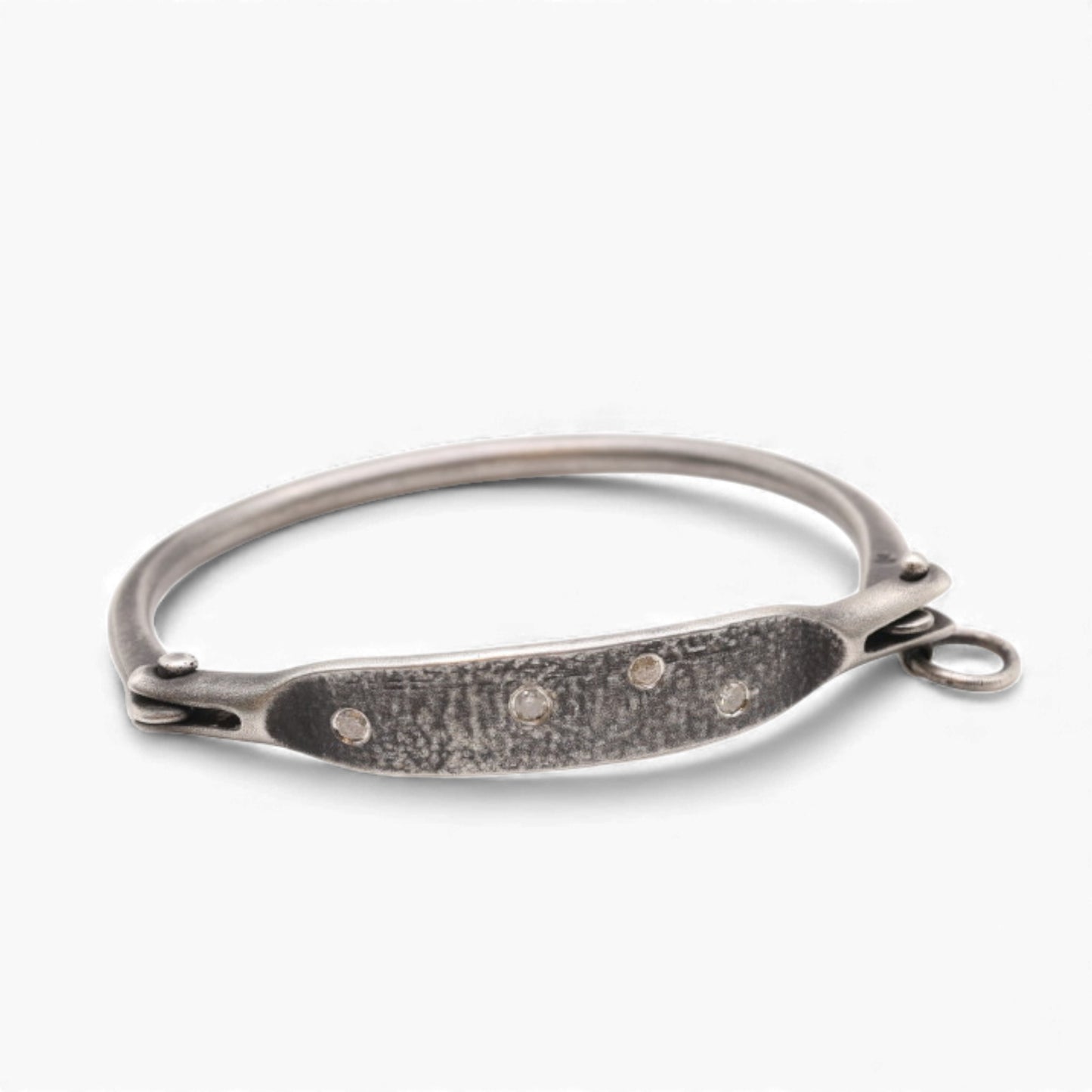 Sterling Silver Diamonds Link III