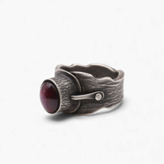 Star Red Sapphire Clamp Ring