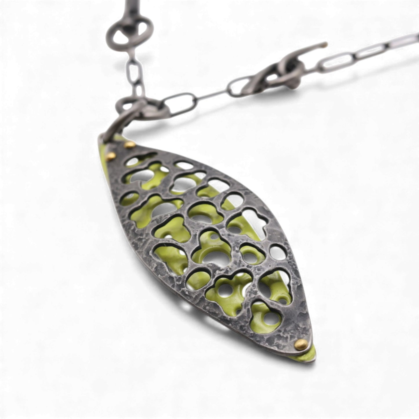 Lemon Enamel Necklace