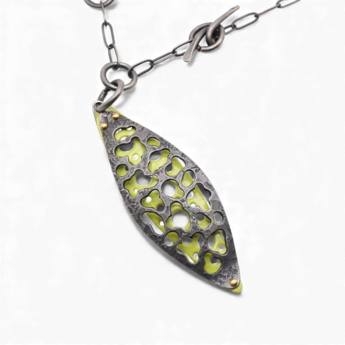 Lemon Enamel Necklace
