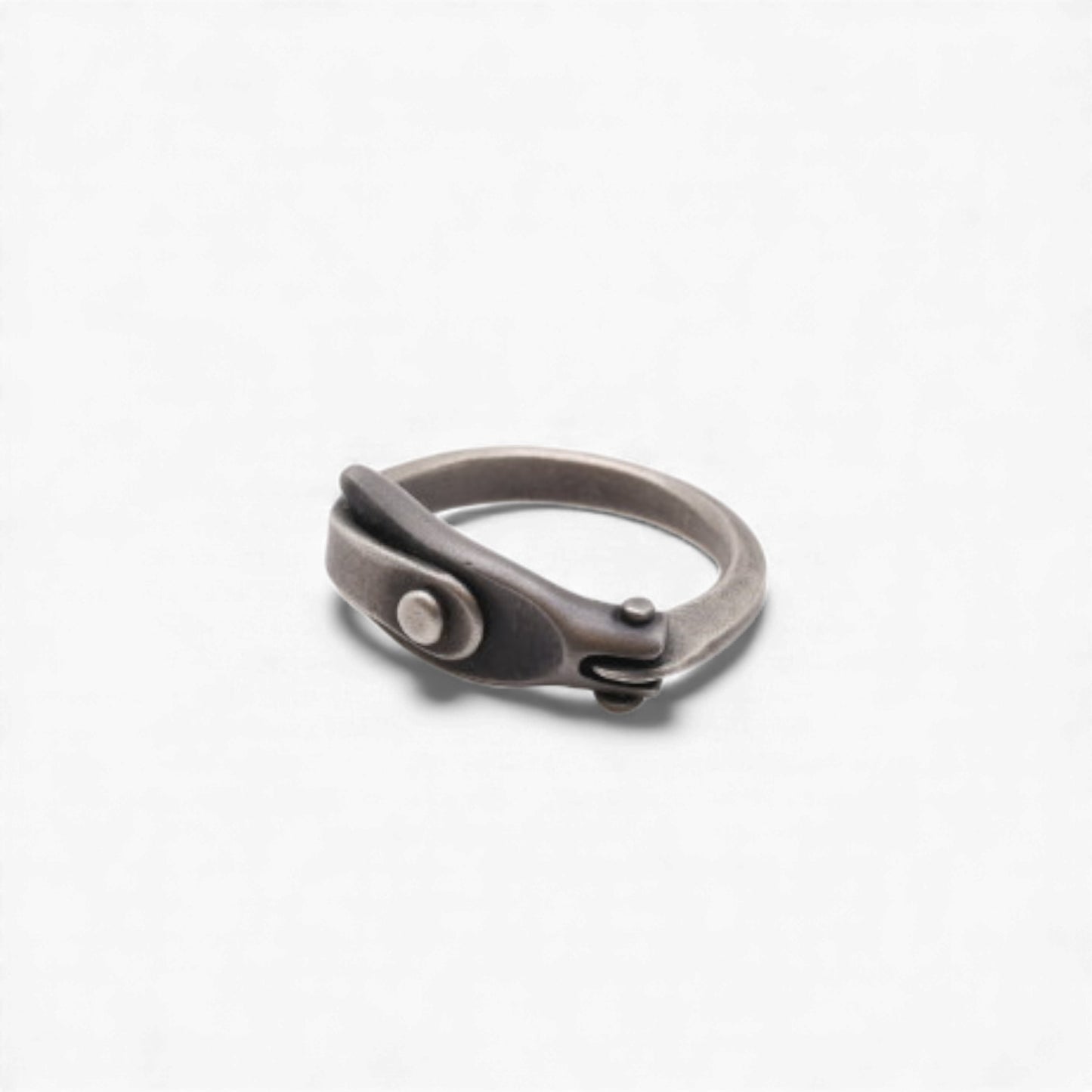 Hand-forged sterling silver rings