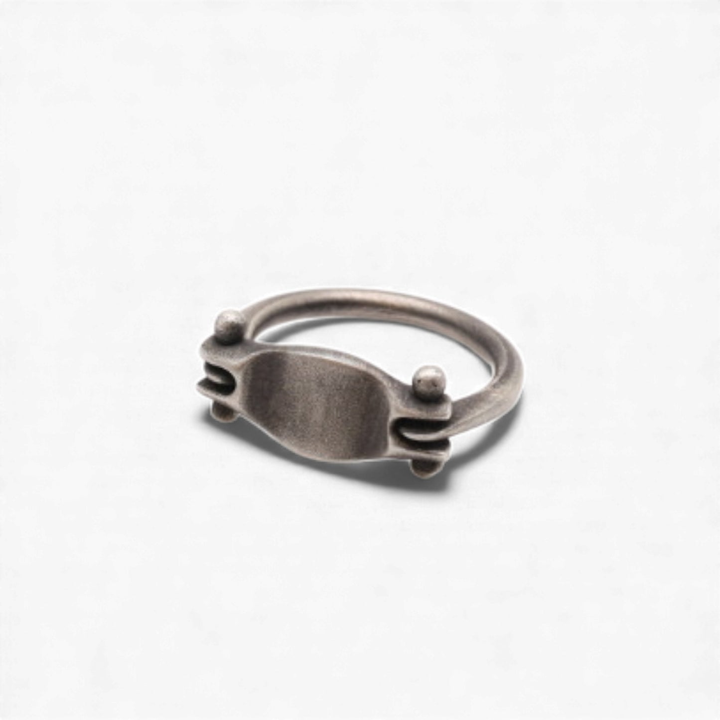 Hand-forged sterling silver rings